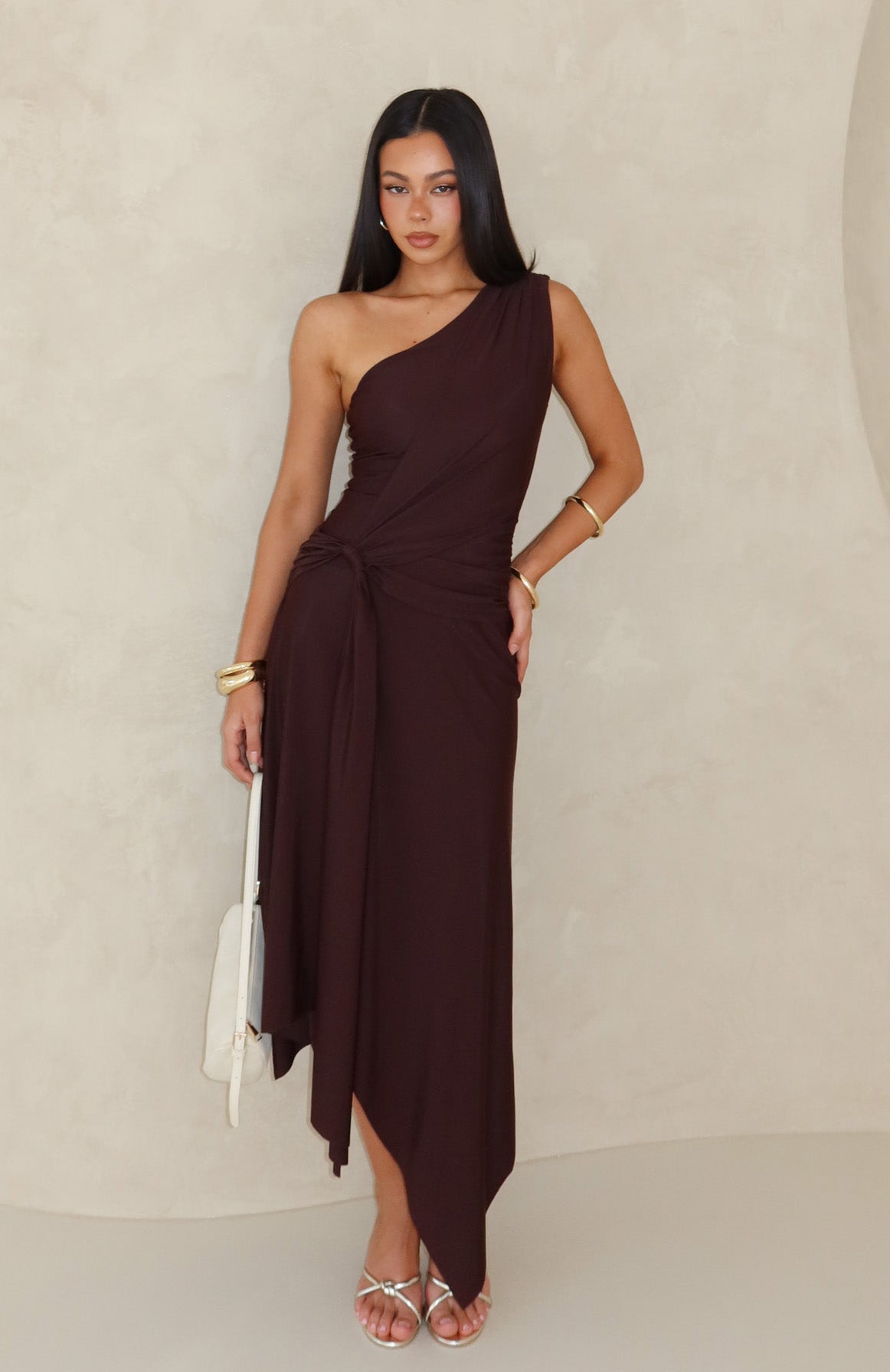 Drifting Away Maxi Dress Chocolate