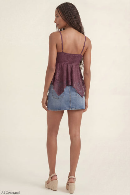 Lace Babydoll Tank