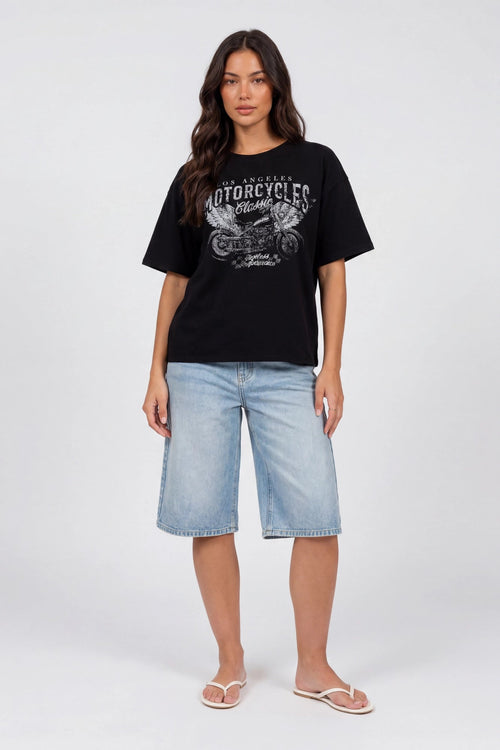 Washed Graphic Boyfriend T-Shirt