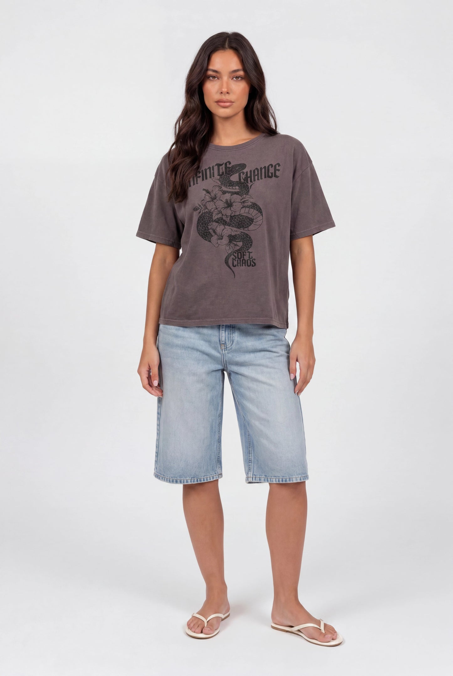 Washed Graphic Boyfriend T-Shirt