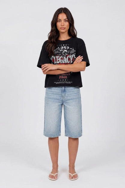 Washed Graphic Boyfriend T-Shirt