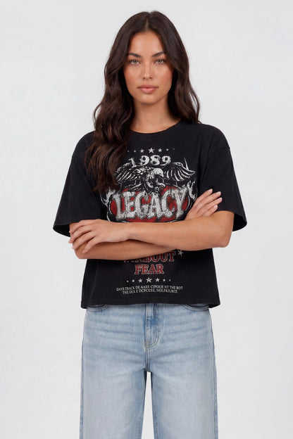 Washed Graphic Boyfriend T-Shirt