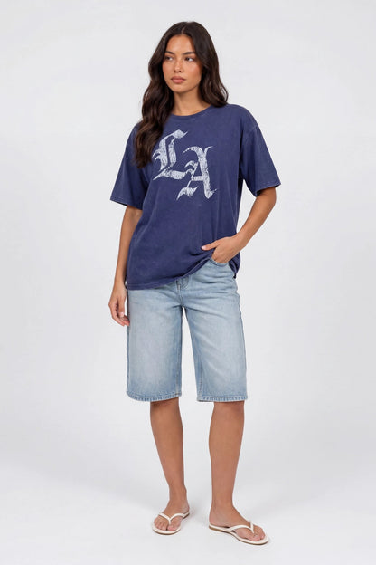 Washed Graphic Boyfriend T-Shirt