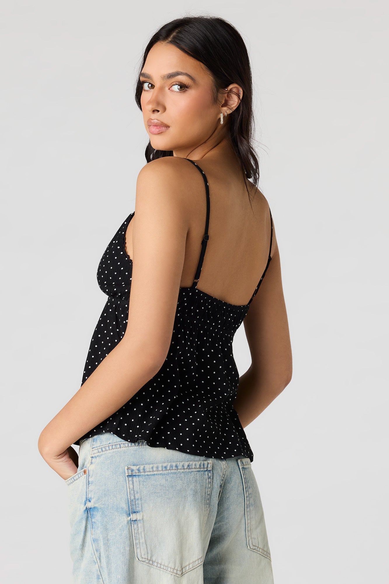 Printed Babydoll Tank