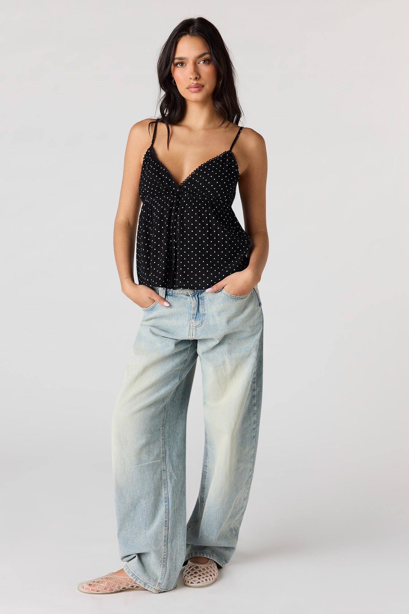 Printed Babydoll Tank