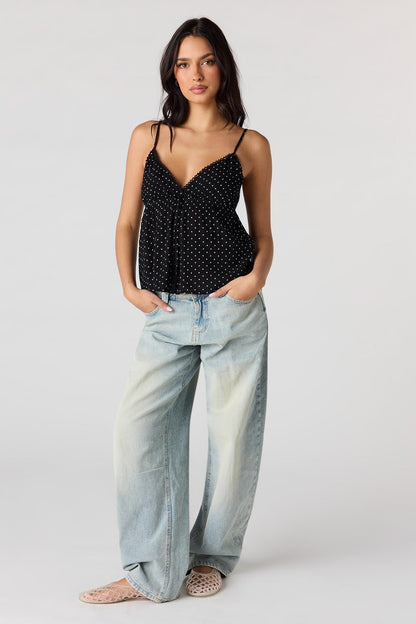 Printed Babydoll Tank