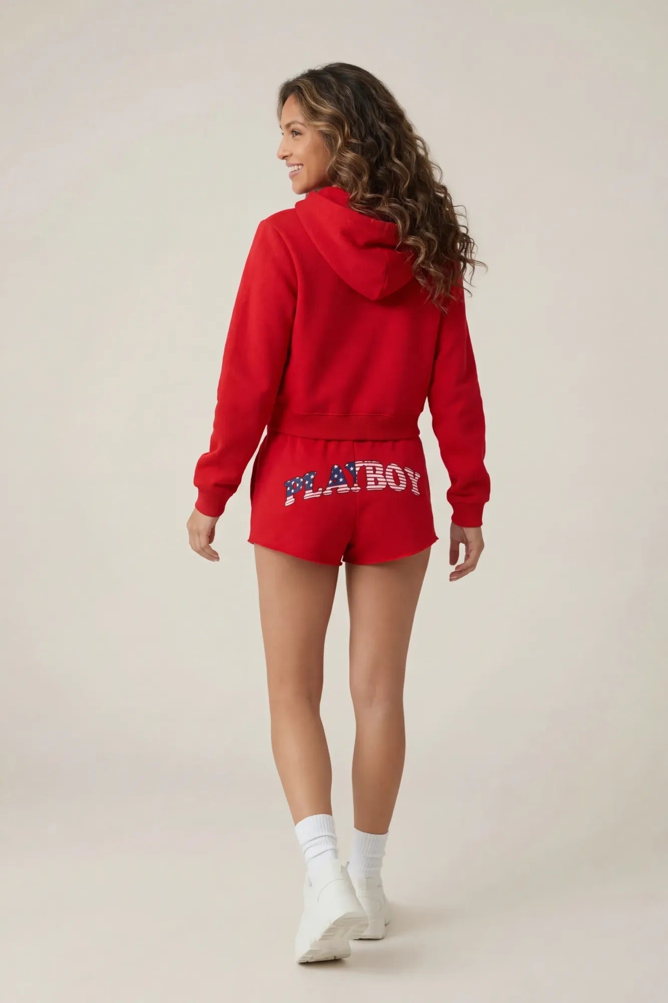 Playboy USA Graphic Fleece Zip-Up Hoodie