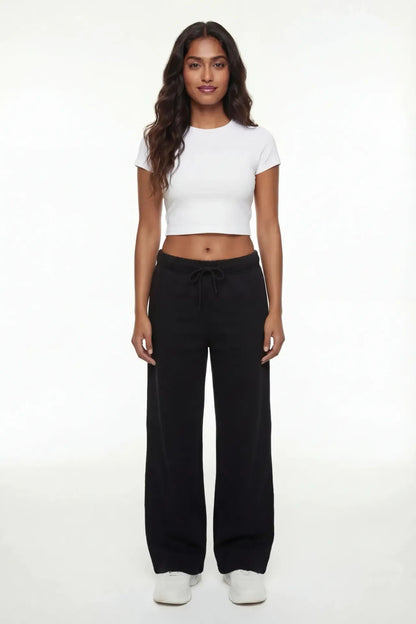 Fleece Wide Leg Sweatpant