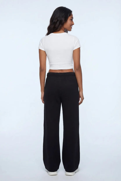 Fleece Wide Leg Sweatpant