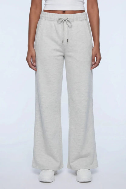 Fleece Wide Leg Sweatpant