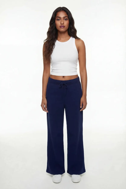 Fleece Wide Leg Sweatpant