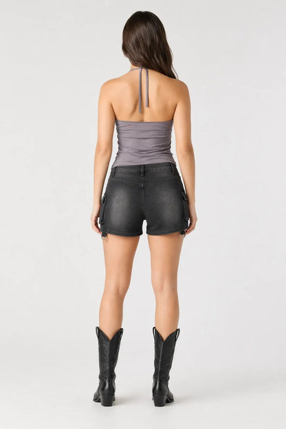 Denim Cargo Short