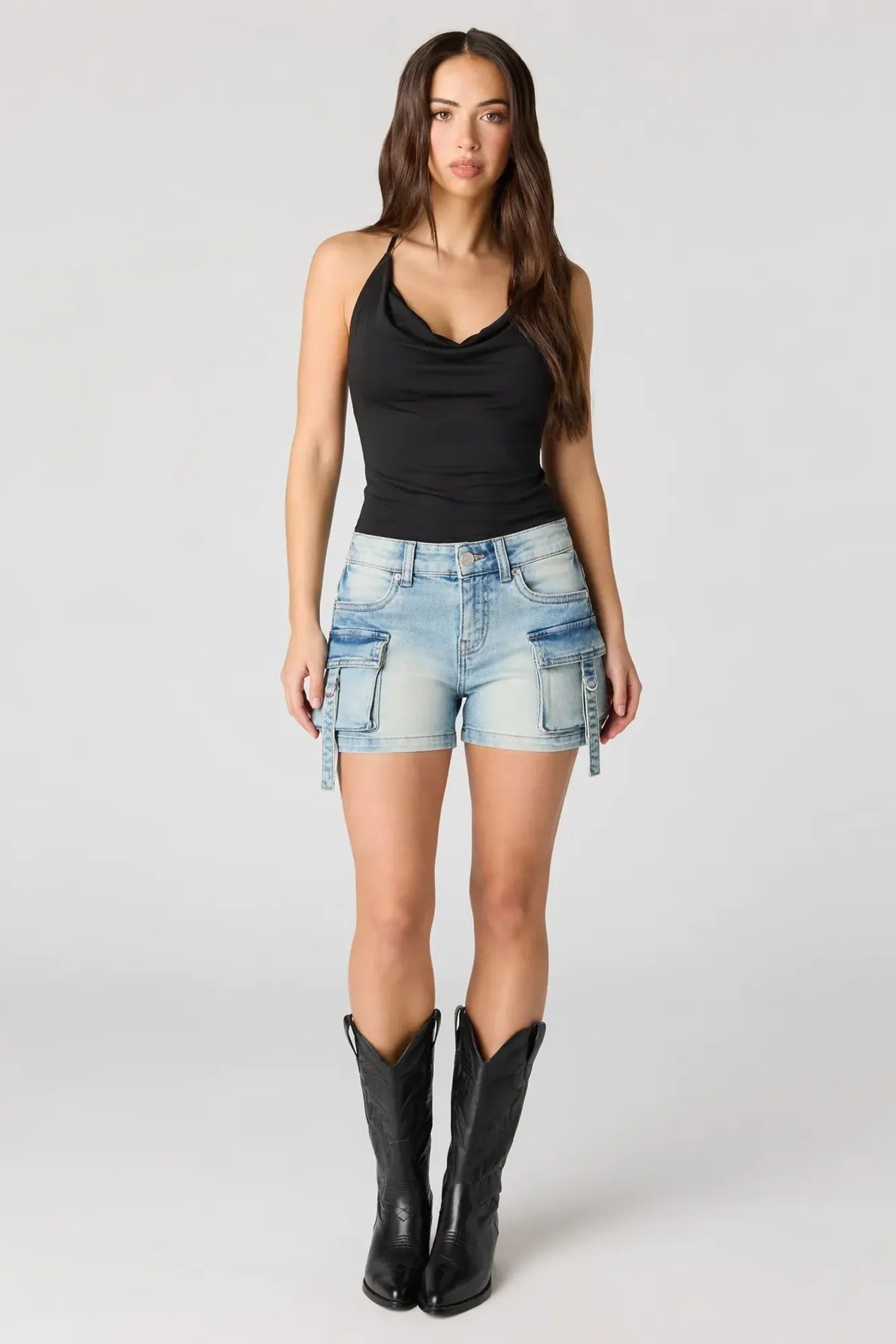 Denim Cargo Short