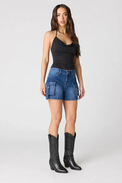 Denim Cargo Short