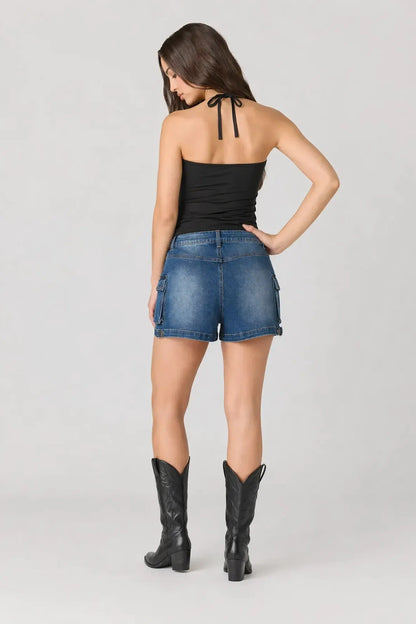 Denim Cargo Short