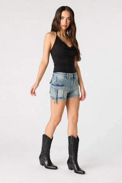 Denim Cargo Short