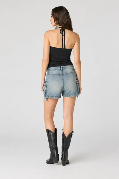 Denim Cargo Short