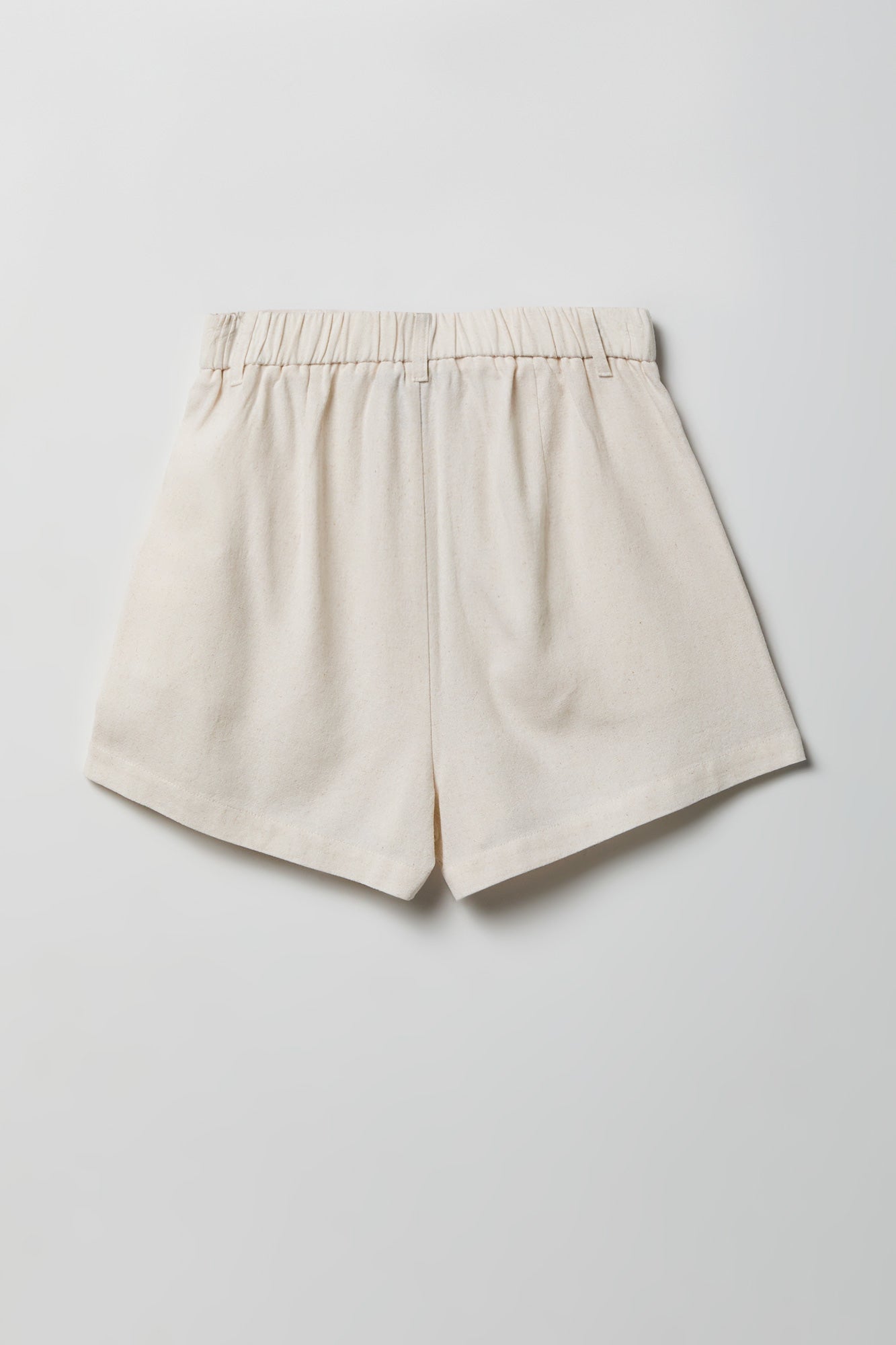 Linen-Blend Tailored Short
