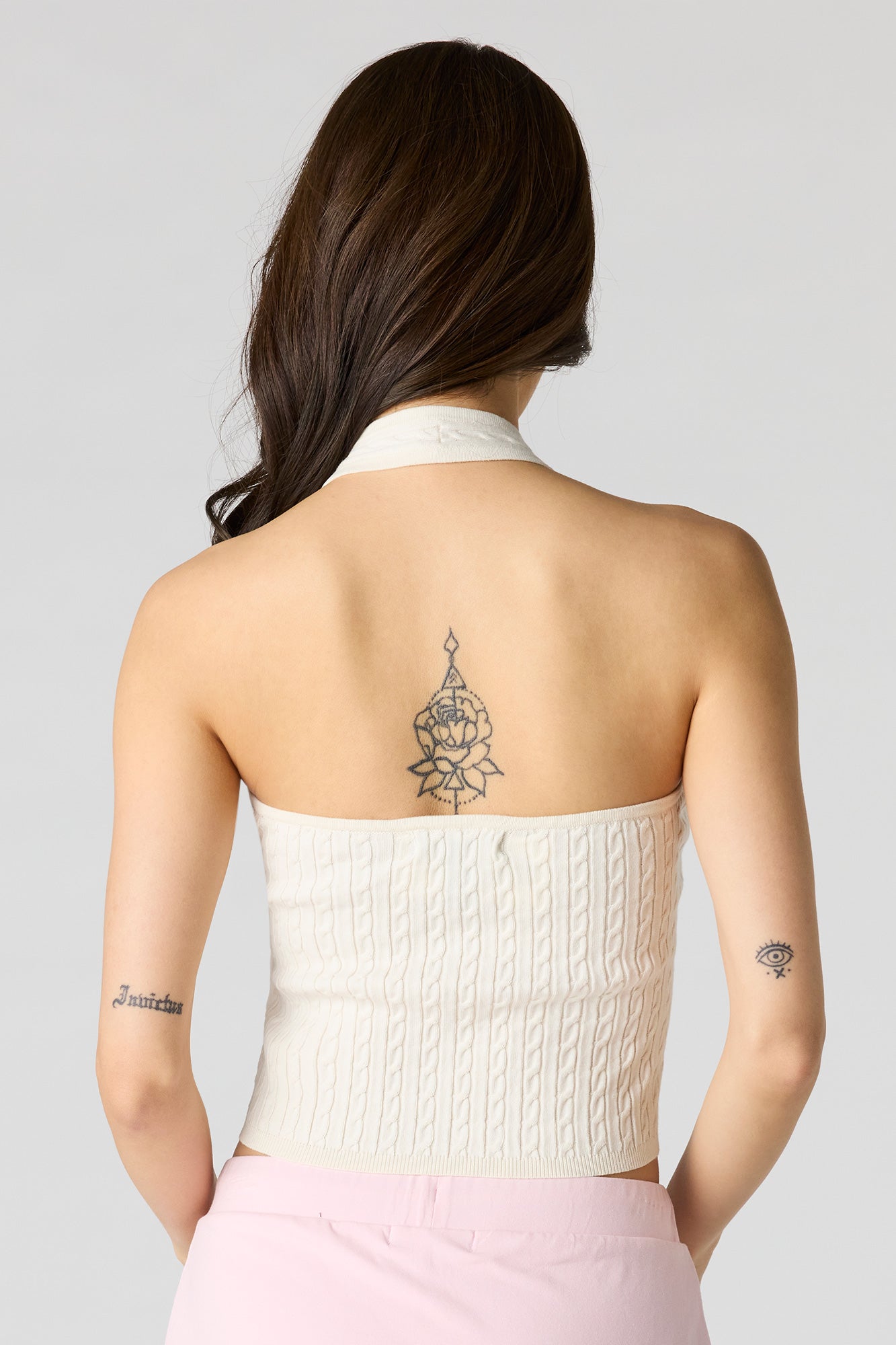 Cable Knit Halter Top