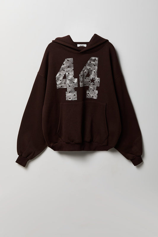 Fleece Graphic Boxy Hoodie