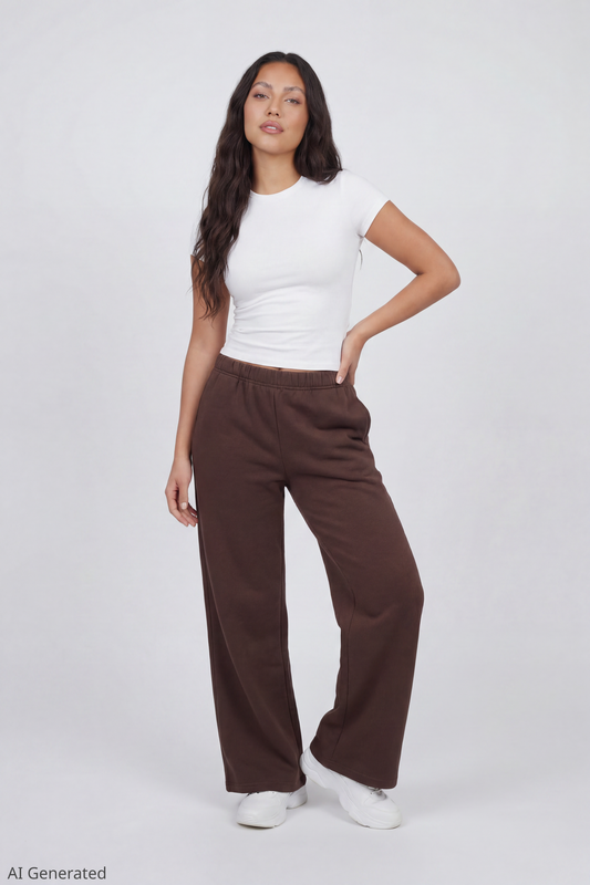 Fleece Ultra Wide Leg Sweatpant
