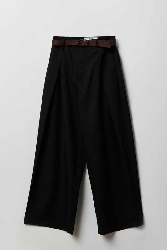Belted Baggy Dress Pant
