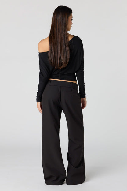 Belted Wide Leg Pant