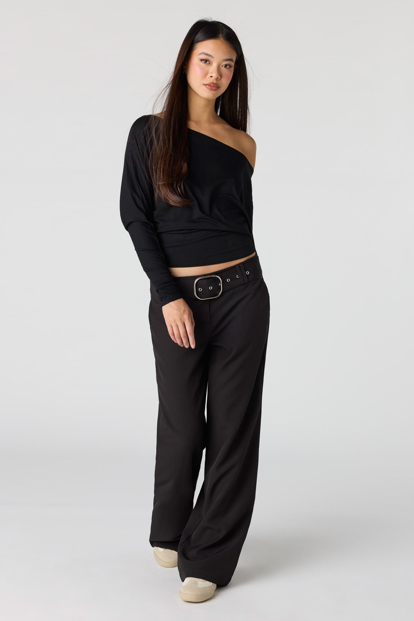 Belted Wide Leg Pant