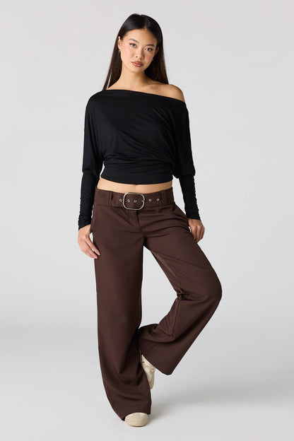 Belted Wide Leg Pant