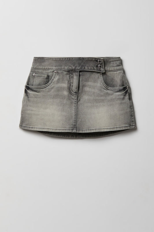 Denim Mini Skort