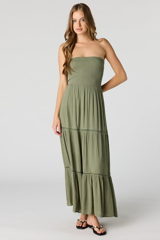 Smocked Tiered Maxi Dress