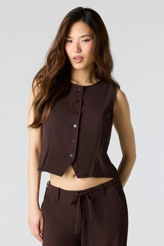 Flowy Button-Up Vest