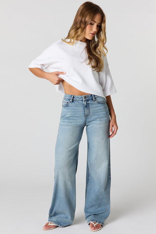 Paris High Rise Medium Wide Jean