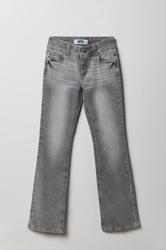 Stretch Low Rise Bootcut Grey Jean