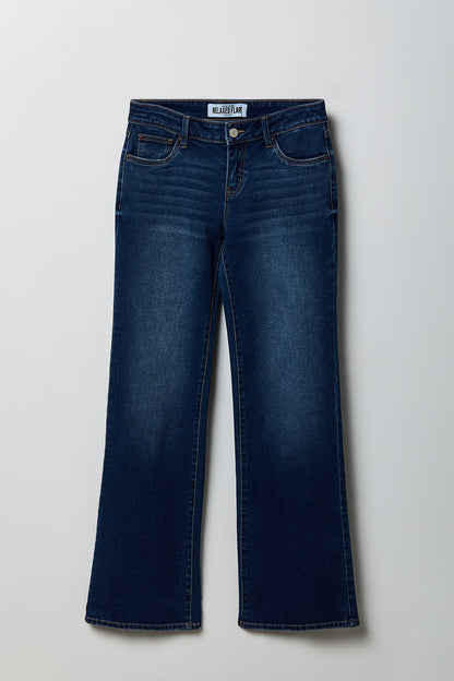 Stretch Relaxed Flare Dark Jean