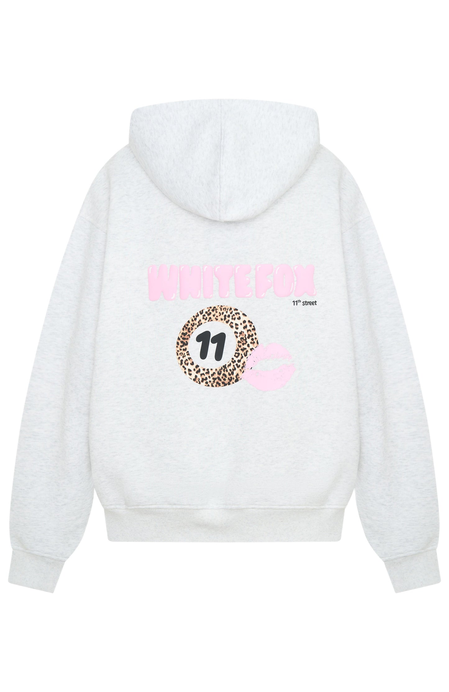11th Street She's So Lucky Oversized Hoodie Leopard Splice