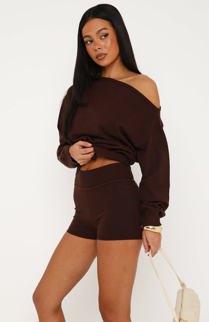 Everything To Everybody Sweater Dark Chocolate