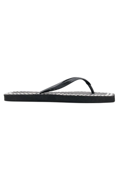 Eyre Studded Thong Sandals Black