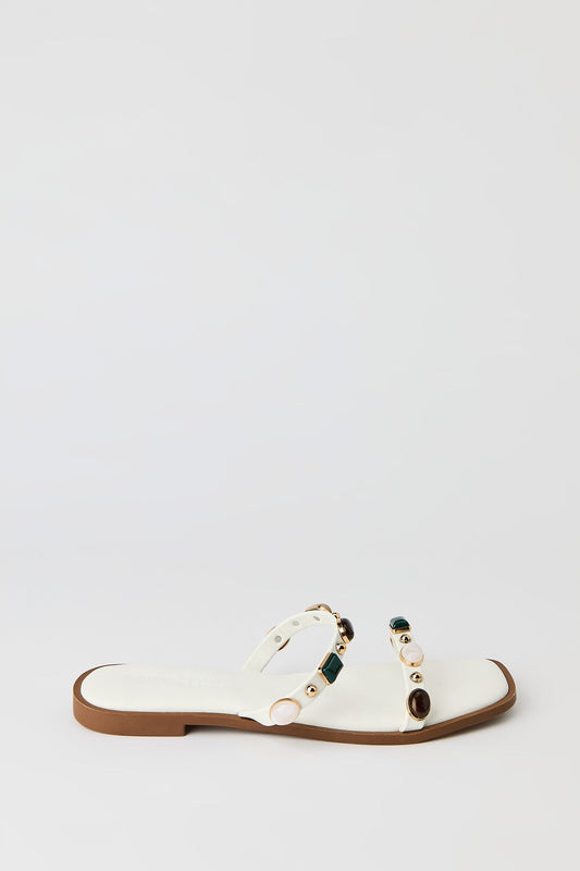 Band Sandal with Gems