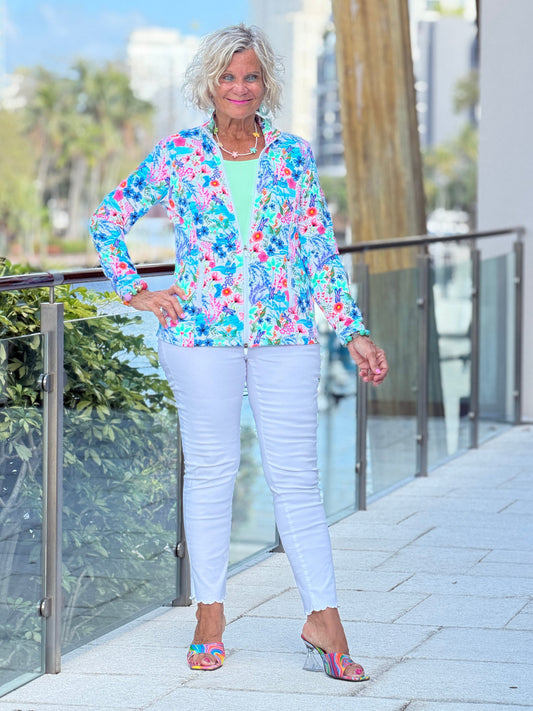 LULU B PARADISE GARDEN FULL ZIPPER
