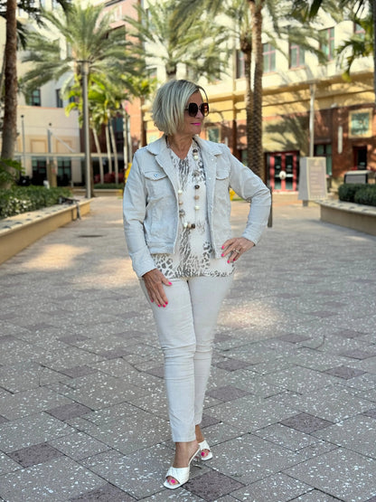 LULU-B STONE VELOUR JACKET
