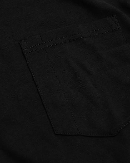 Black & Navy Heavyweight Long Sleeve Pocket Crew 2-PacK