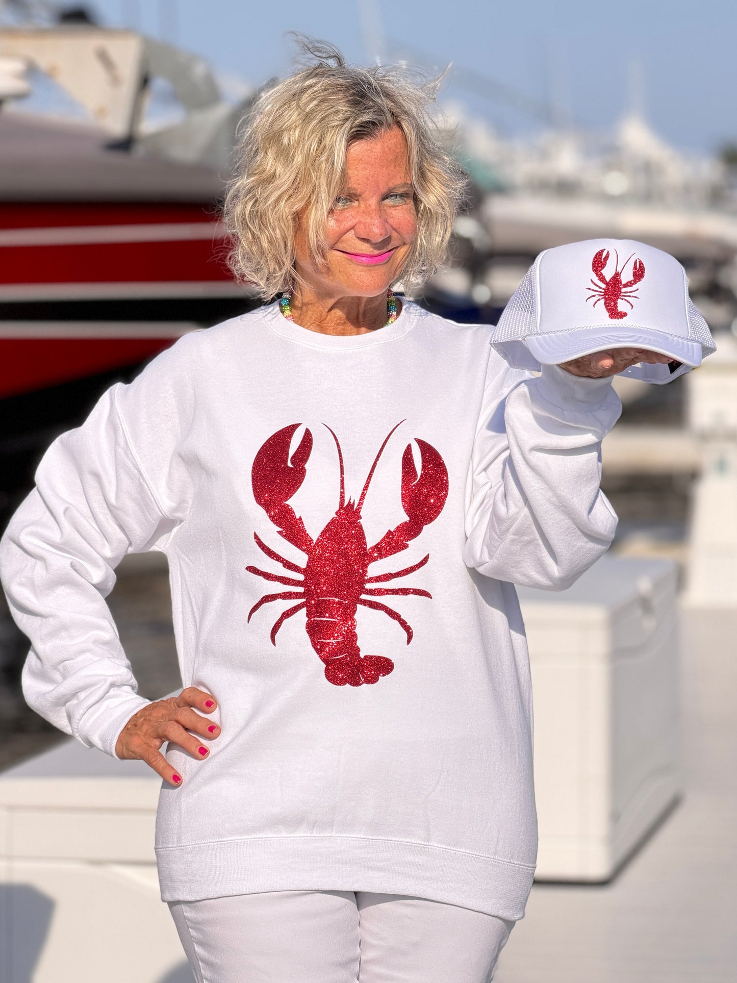 LOBSTER GLITTER HAT