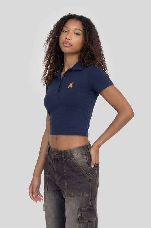 Cropped Polo Shirt