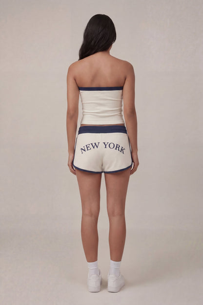 Graphic Drawstring Dolphin Short