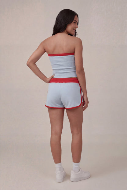 Graphic Drawstring Dolphin Short