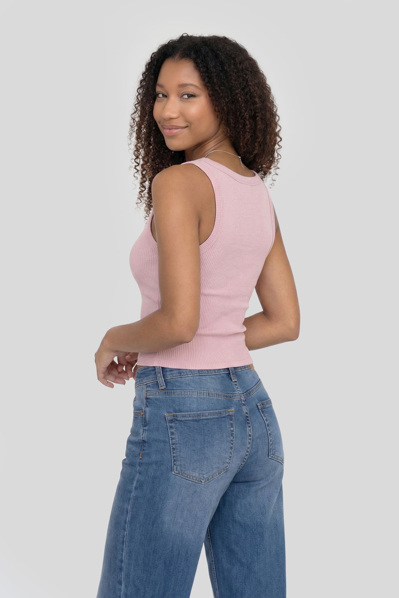 Seamless Ribbed Square Neck Tank