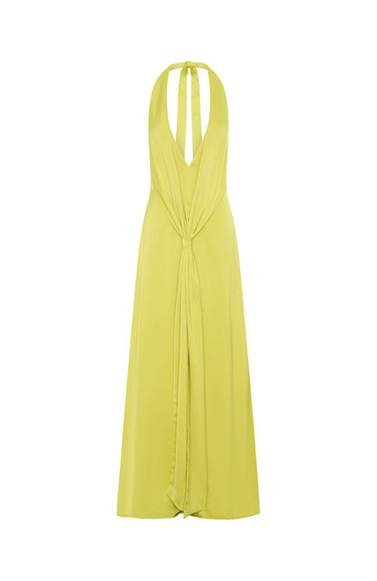 Delicate Delight Maxi Dress Chartreuse