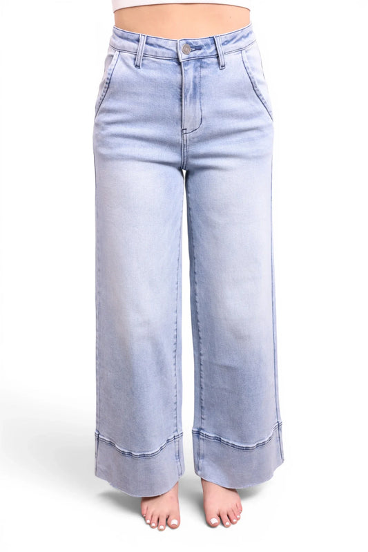 The Lynn High-Rise Booty Lifting Wide Leg Jeans