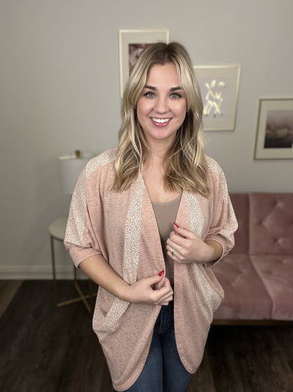 Enjoy The View Women's Color Block Textured Cardigan